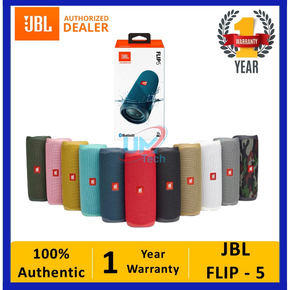 JBL Flip 5 Portable Bluetooth Speaker SG Seller Local JBL 1 Year