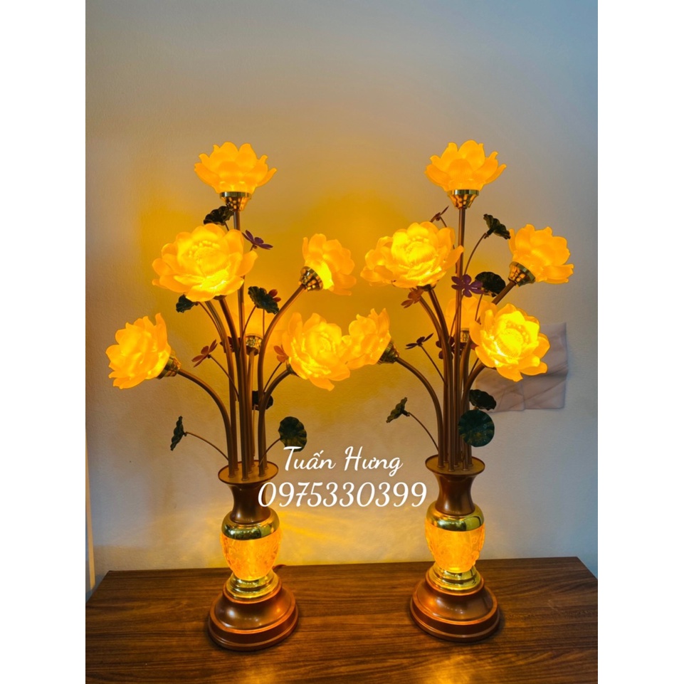 Lotus flower altar lamp, Golden light altar lamp, Ancestor altar lamp ...