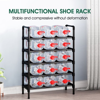 Easyhouse 8 Tier Metal Sturdy Shoe Rack, Narrow Tall Shelf