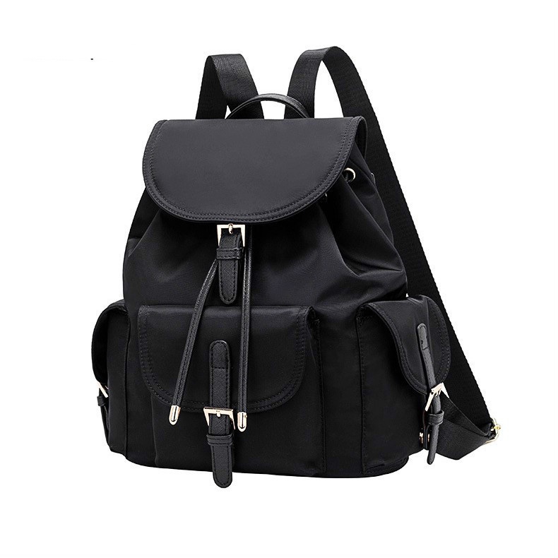 Lightweight Drawstring Nylon Casual Backpack/Multi-Pocket Anti-Theft ...