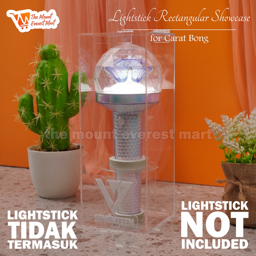 Acrylic Showcase - Acrylic Box for Lightstick Seventeen Version 2 with ...