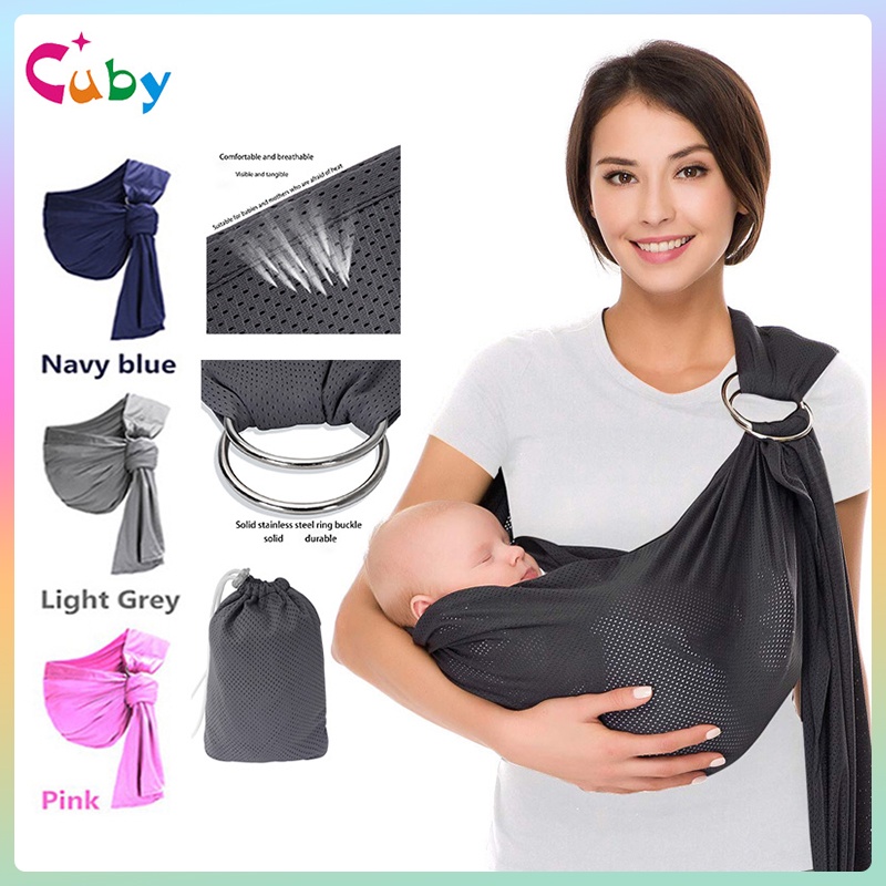 Baby Wrap Carrier Bearing 20KG Baby Sling Wrap Ergonomic Infant Mesh
