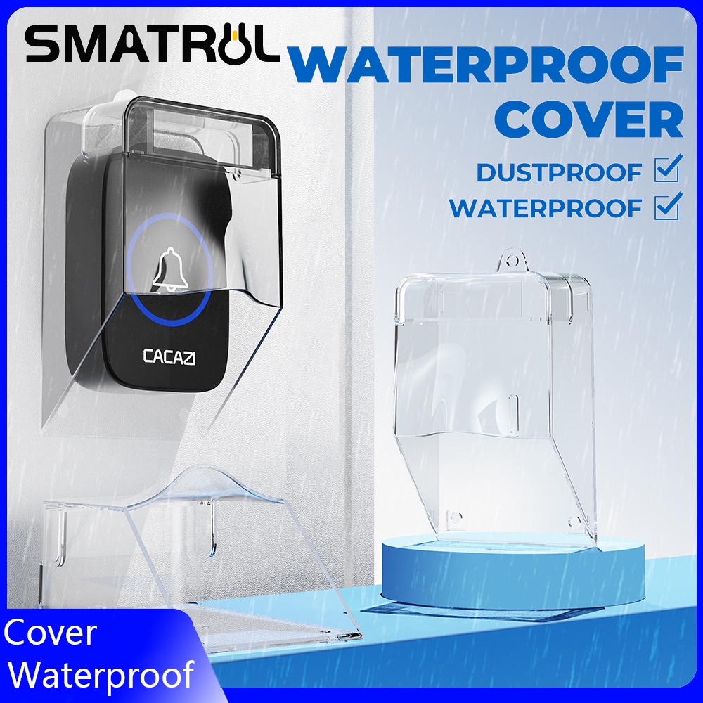 SMATRUL Waterproof Cover Wireless Doorbell Waterproof Cover Smart ...