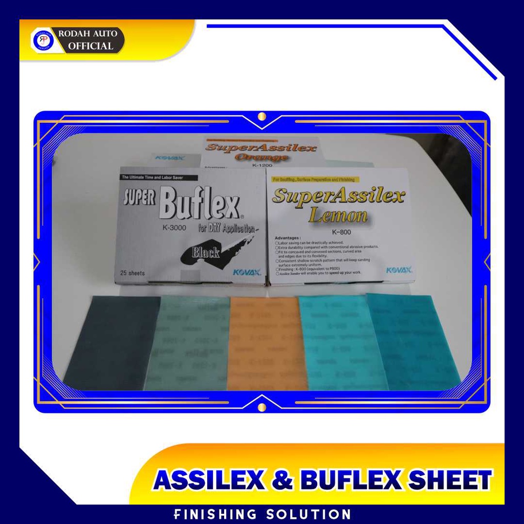 Kovax Assilex & Buflex Box Sandpaper (sheet 130x170 uk Set) Shopee