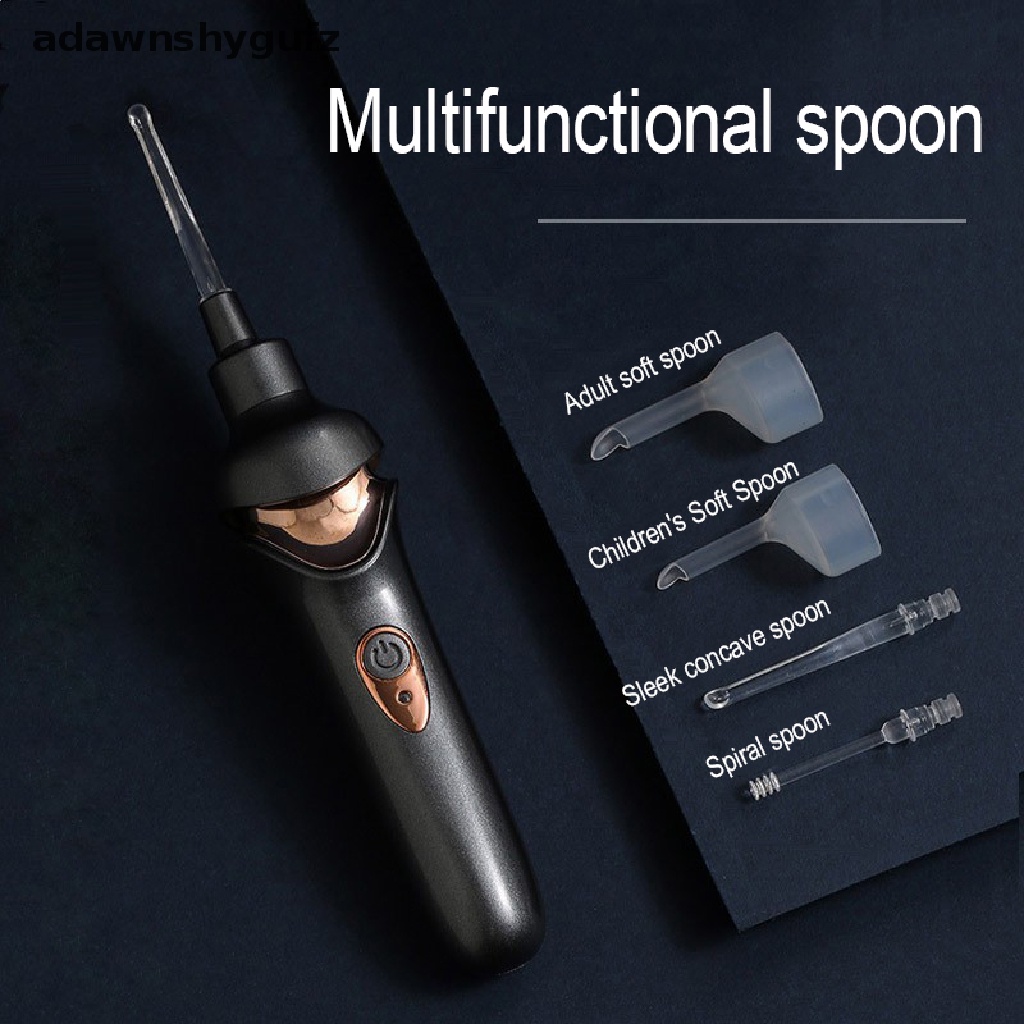 adawnshygufz Safe Electric Cordless Vacuum Ear Cleaner Wax Remover