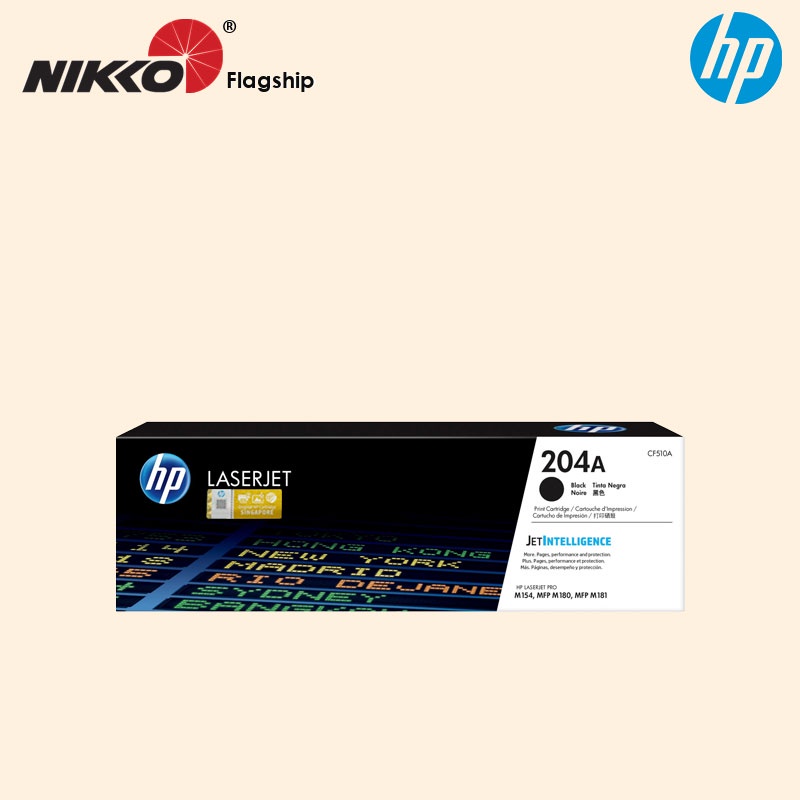 HP 204A Black Cyan Magenta Yellow CF510A CF511A CF512A CF513A Toner for ...