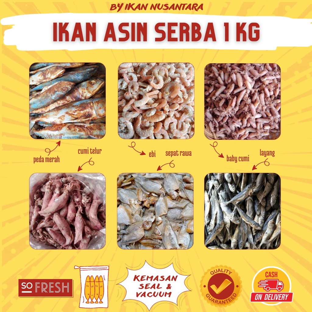 Salted Fish 1 KILOGRAM Salted Fish/Salted Fish/Salted Dried Fish/Dried ...