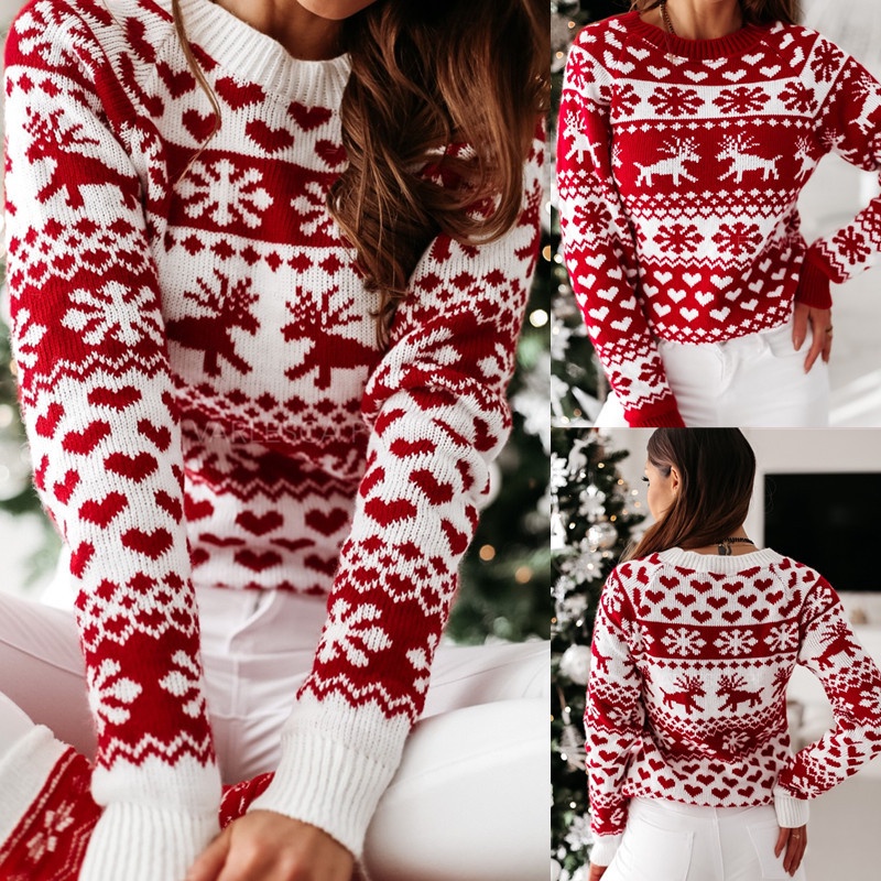 Christmas on sale sweater female