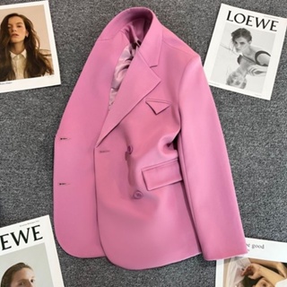 Double Breasted Pink Pant Suit for Women