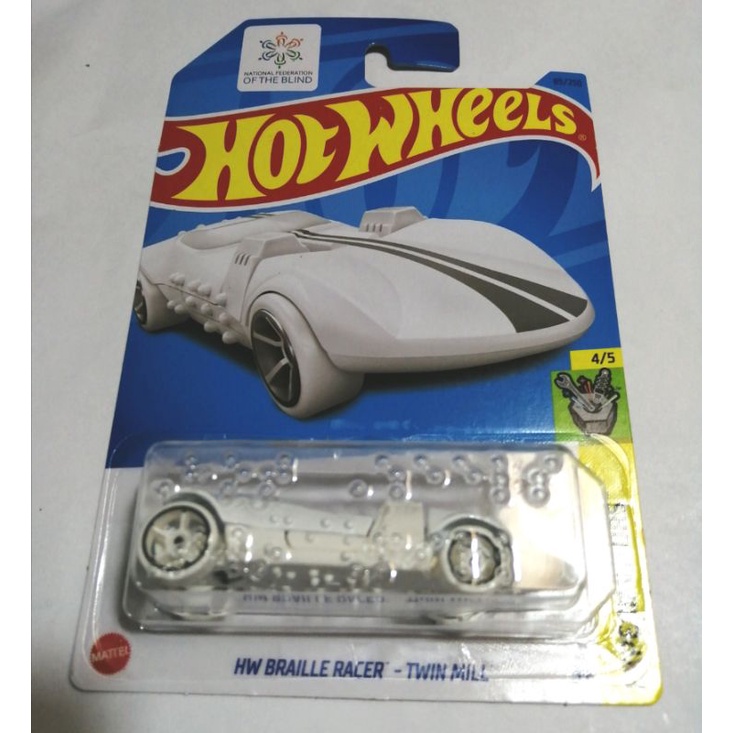 Hotwheels HW Braille Racer Twin Mill White Case D 2023 | Shopee Singapore