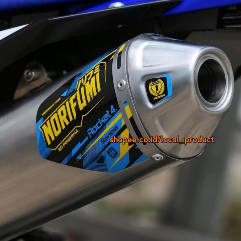Norifumi ROCKET Exhaust 4 STAINLES PNP CRF 150 KLX 150 DTRACKER WR 155 Shopee Singapore