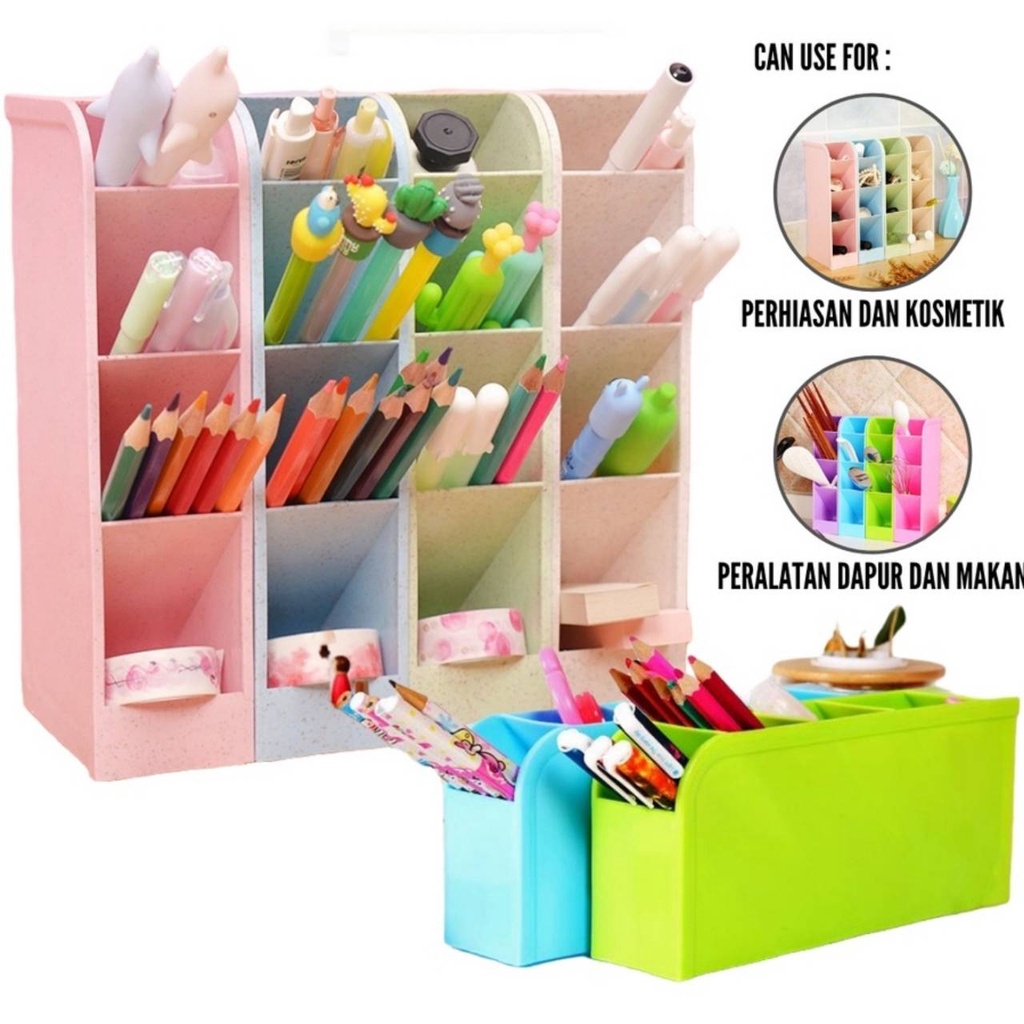 Mini 4-piece Rack/Plastic Drawer Rack 4-SLOT Pen Marker/Multipurpose ...
