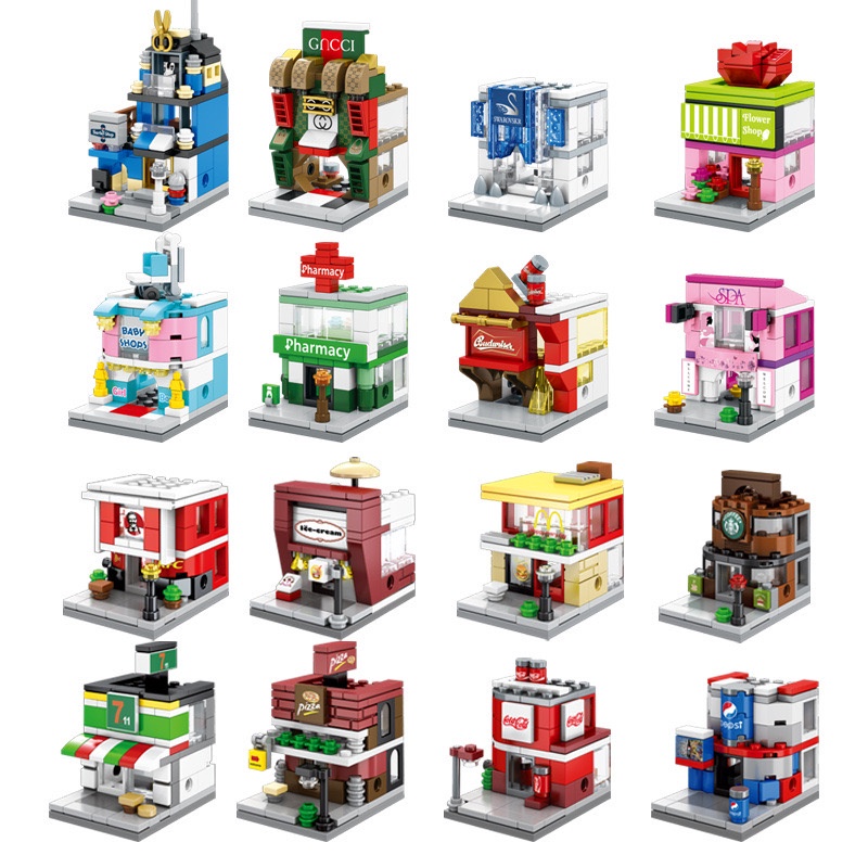 [SG Ready Stocks] Sembo Blocks SD6600 - SD6615 (16 DESIGN) Block Street ...