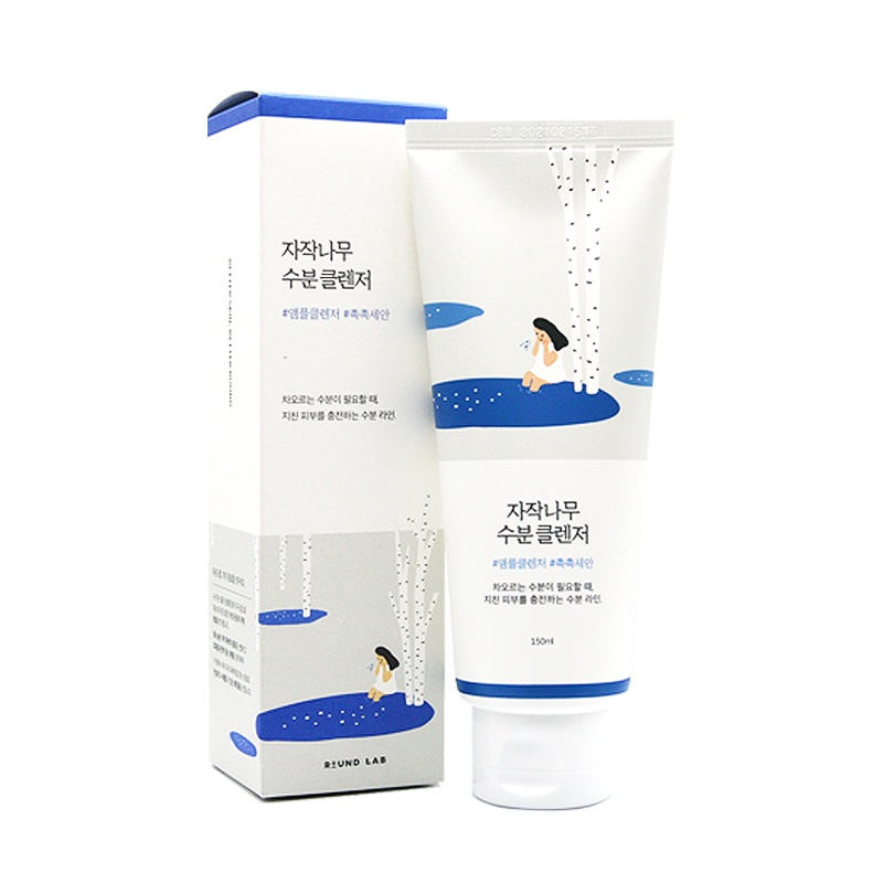 ROUND LAB Birch Juice Moisturizing Cleanser 150ml 라운드랩 자작나무 수분 클렌저 ...