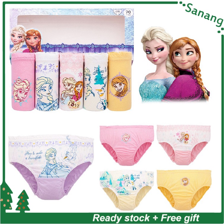 Ready Stock ] 4pcs/set Minnie Mouse Kids Girl Cute Underwear Soft