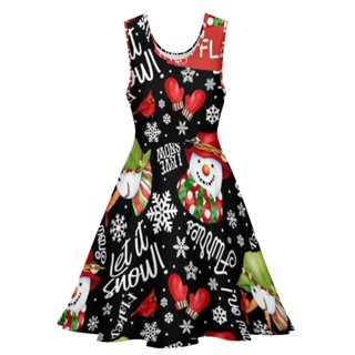 Christmas hot sale print dress