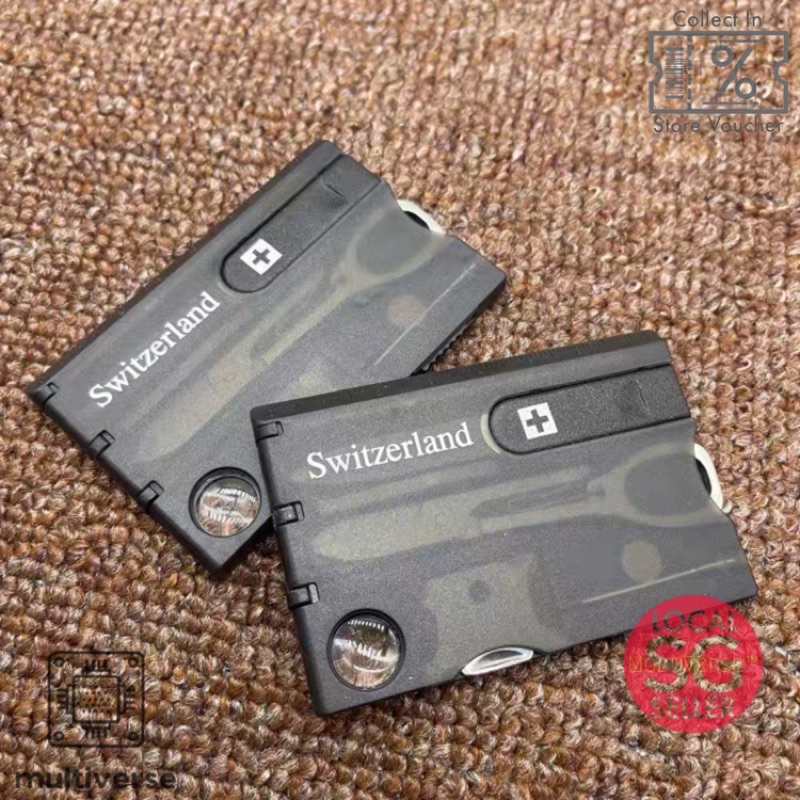 EDC Swiss Army Card MultiTool *Local SG Stocks* Shopee Singapore
