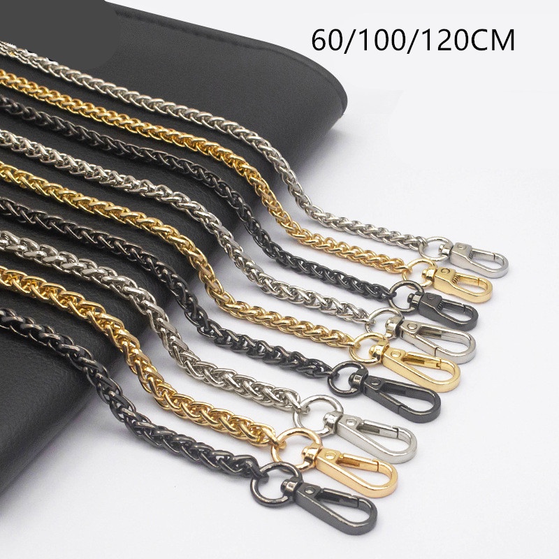 Women Adornment Custom Metal Chain Purse Straps Bag Parts Bags Chains Gold  Belt Metal for Handbags Chain Accessories - China Silver Chain, Metal  Silver Chain
