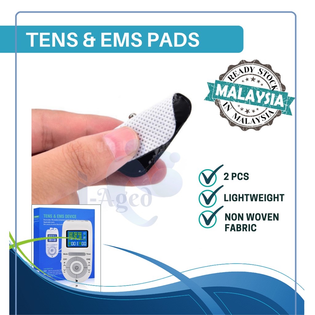 5cm x 5cm Tens EMS Machine Electronic Pulse Massager PADS ONLY (2 Pcs ...