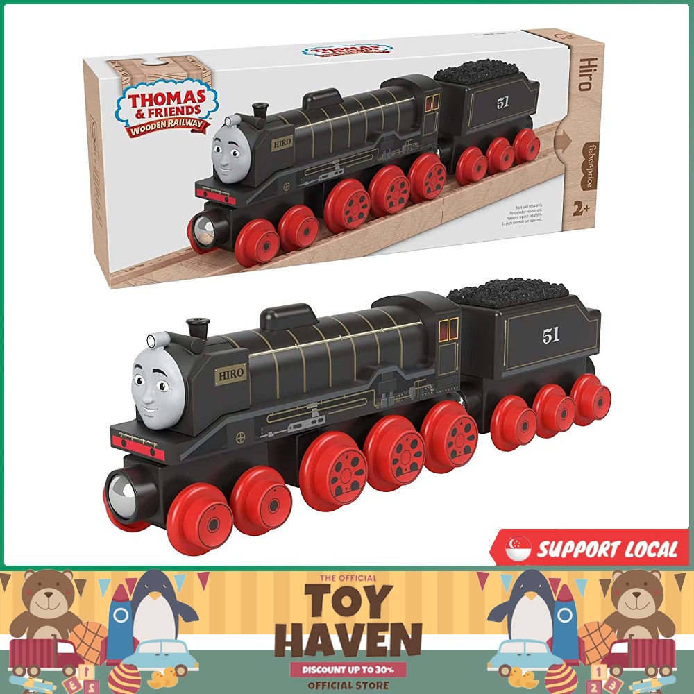 [sgstock] Thomas & Friends Wooden Railway Hiro Engine and Coal Car