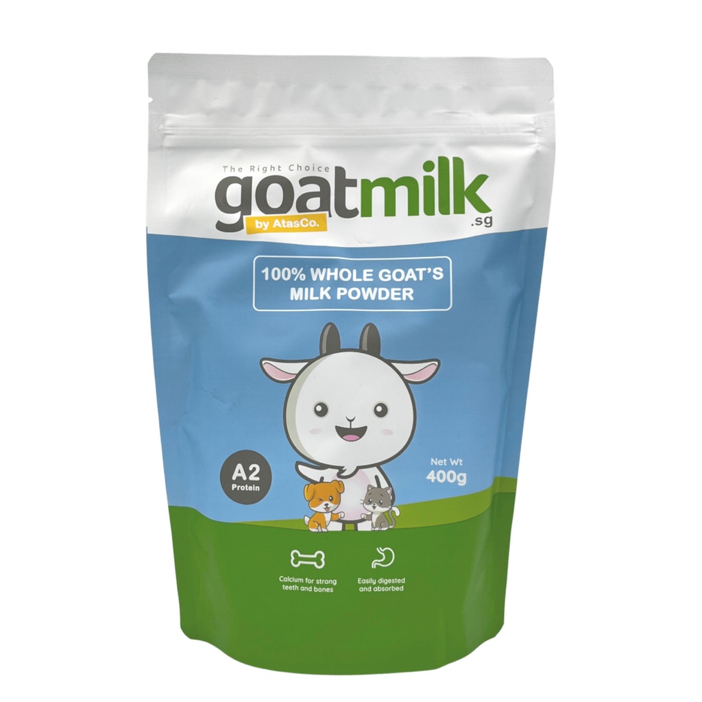 (Expiry 11/10/2025) Atasco Whole Goat Milk Powder For Pets 400g