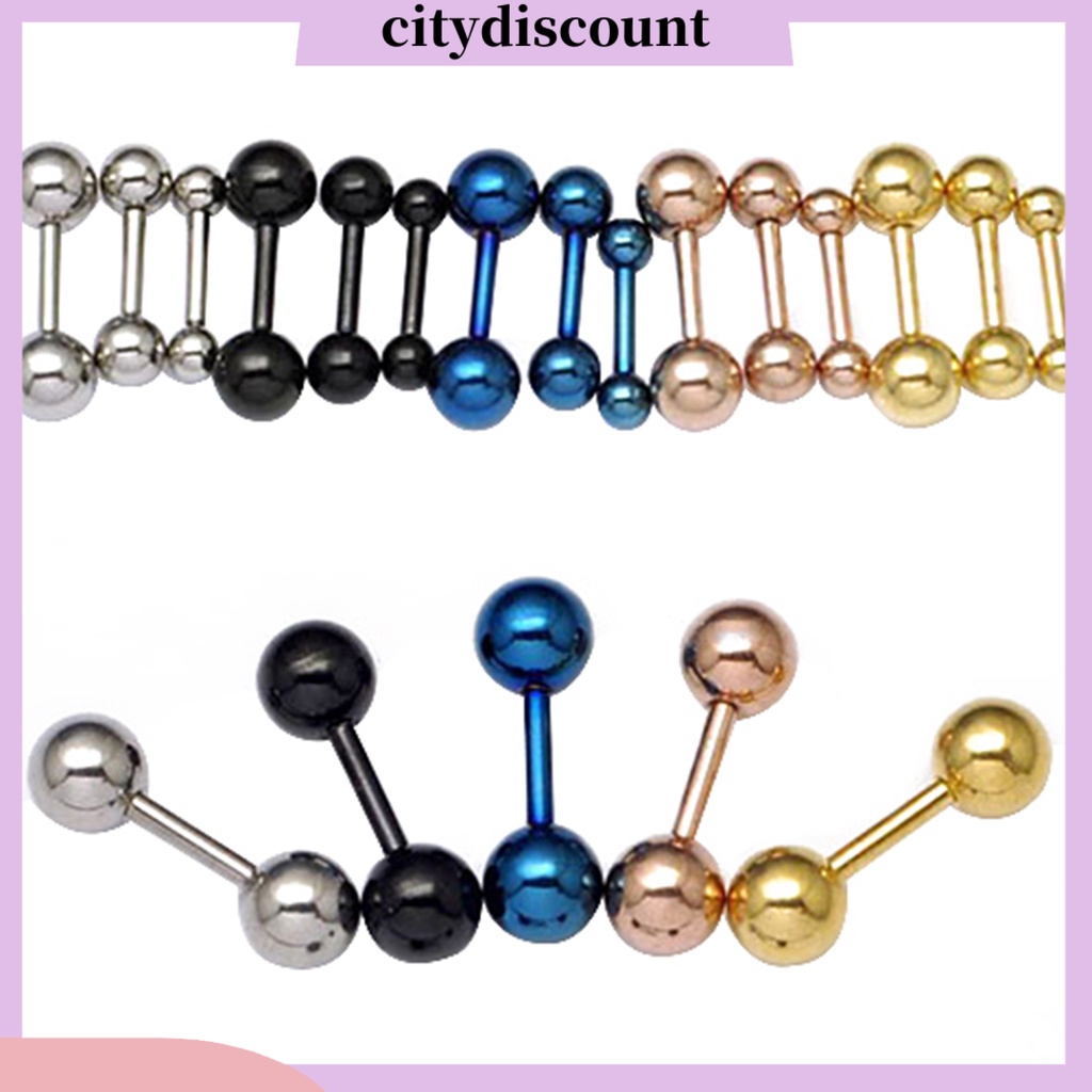 Men's hot sale barbell earrings