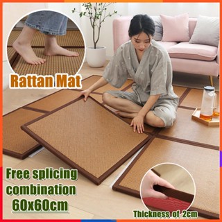 XPE Folding Rattan Mat Home Thick Floor Mats Japanese Tatami