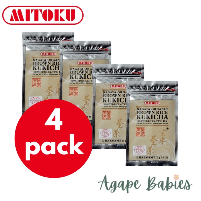 [4-Pk] Mitoku Nagata Organic Brown Rice Kukicha Roasted Rice & Twig Tea ...