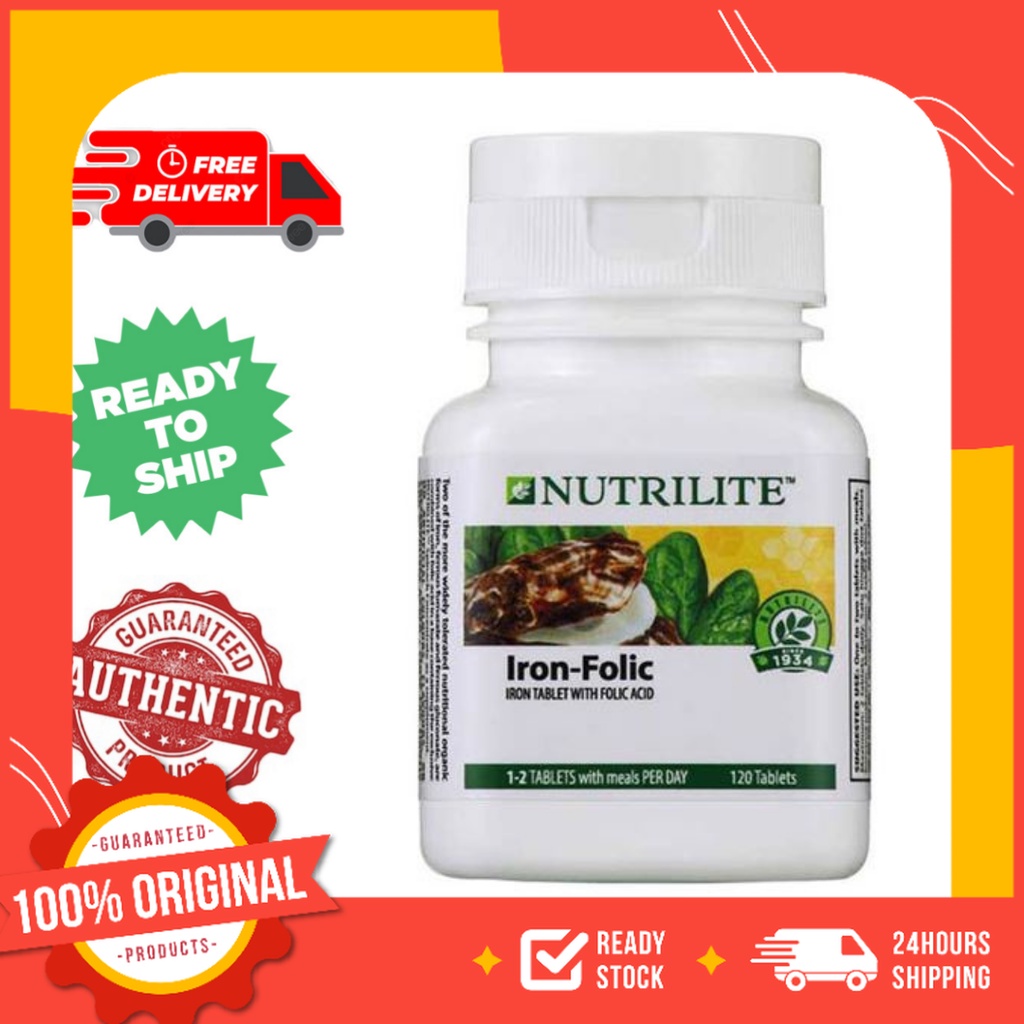 Amway Nutrilite Iron Folic 120 Tab 100 Amway Original Supplement