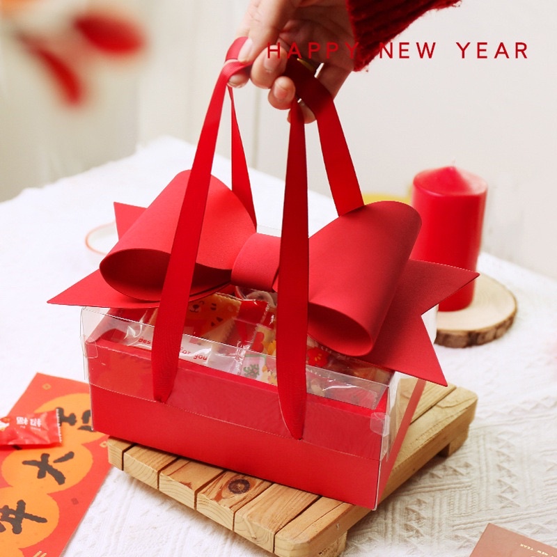 新年礼盒/水果礼篮/Fruit hamper /水果礼篮/Mooncake Box/2023 BIG ribbon box Korean