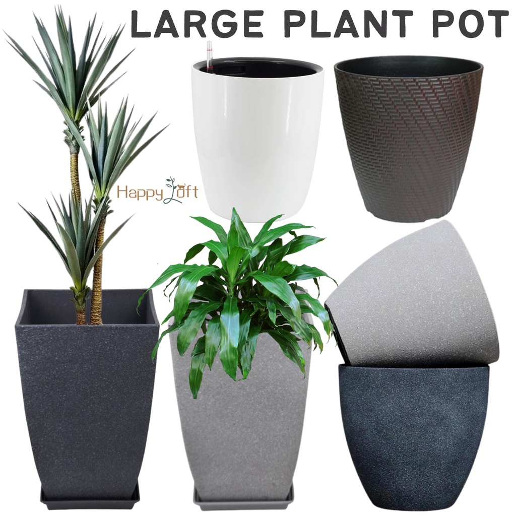 [SG SELLER] Plant Pot Resin Plant Pot Imitation Plant Pot Large Vase