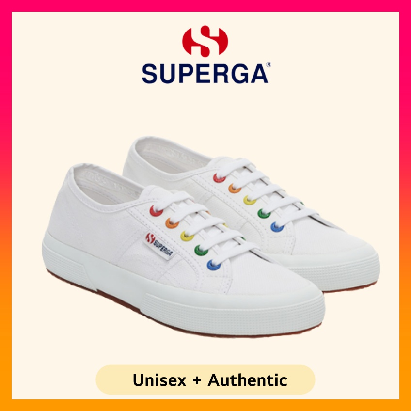 Superga 2750 outlet white (coloured rivets)