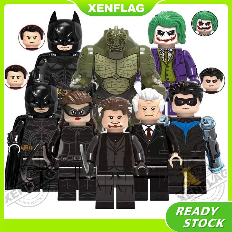 Batman Catwoman Nightwing Killer Croc Miniature Doll Building Block ...