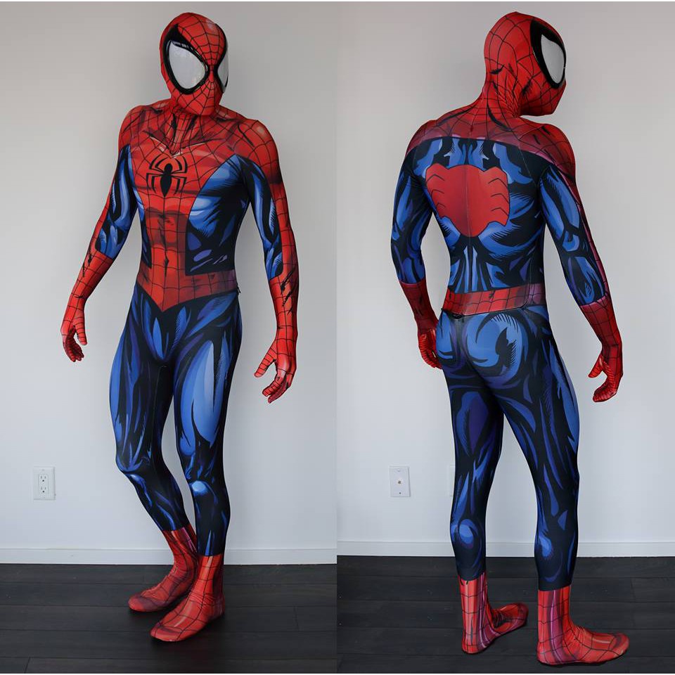 Ultimate Spiderman Costume 3d Shade Spandex Cosplay Halloween Spider