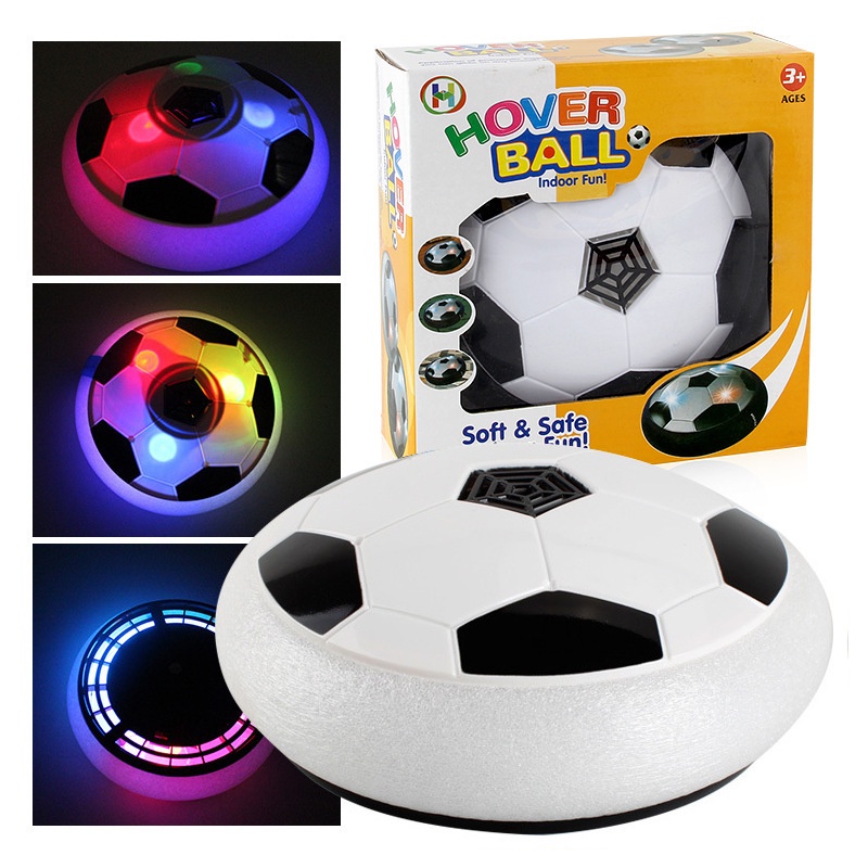 ?SG STOCK?Hover Soccer Ball Battery Operated Air Floating Foam Football with LED Flashing Light Music  Sports Toys kid