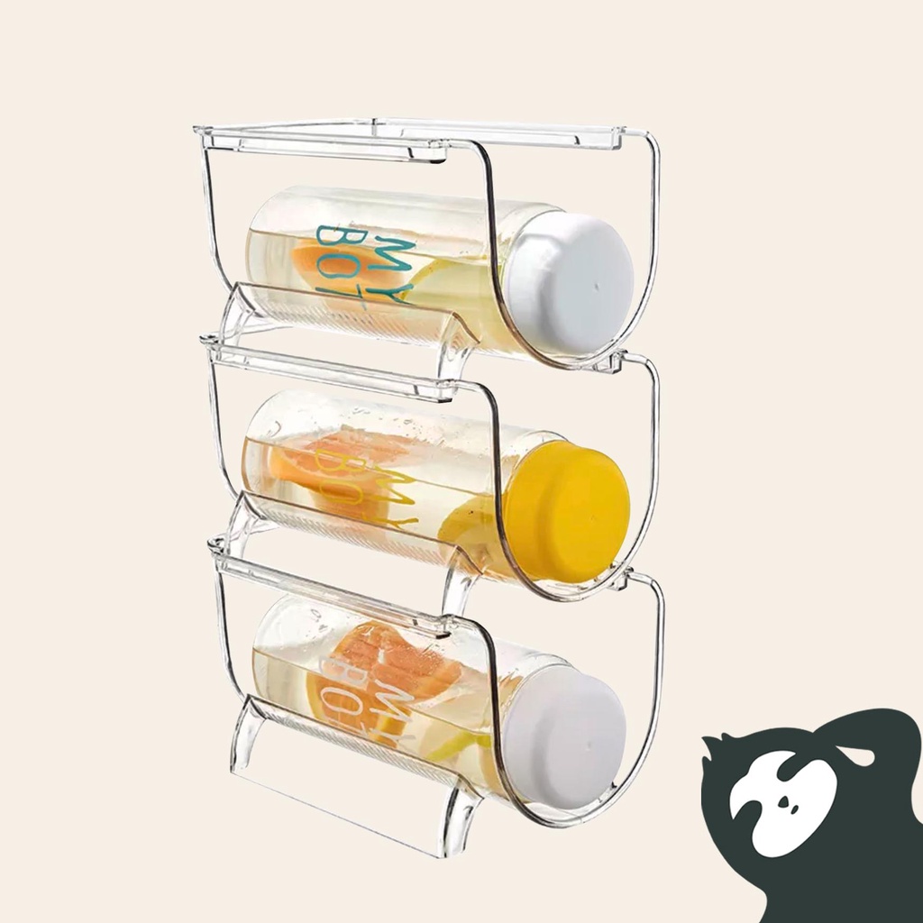 DWELLOGI | Stackable Transparent Wine & Water Bottle Rack | Kitchen ...