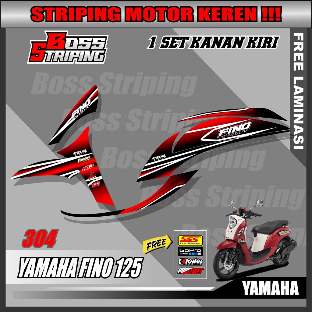 Yamaha Fino 125 Striping - Sticker List Sticker Variations for Fino 125 ...
