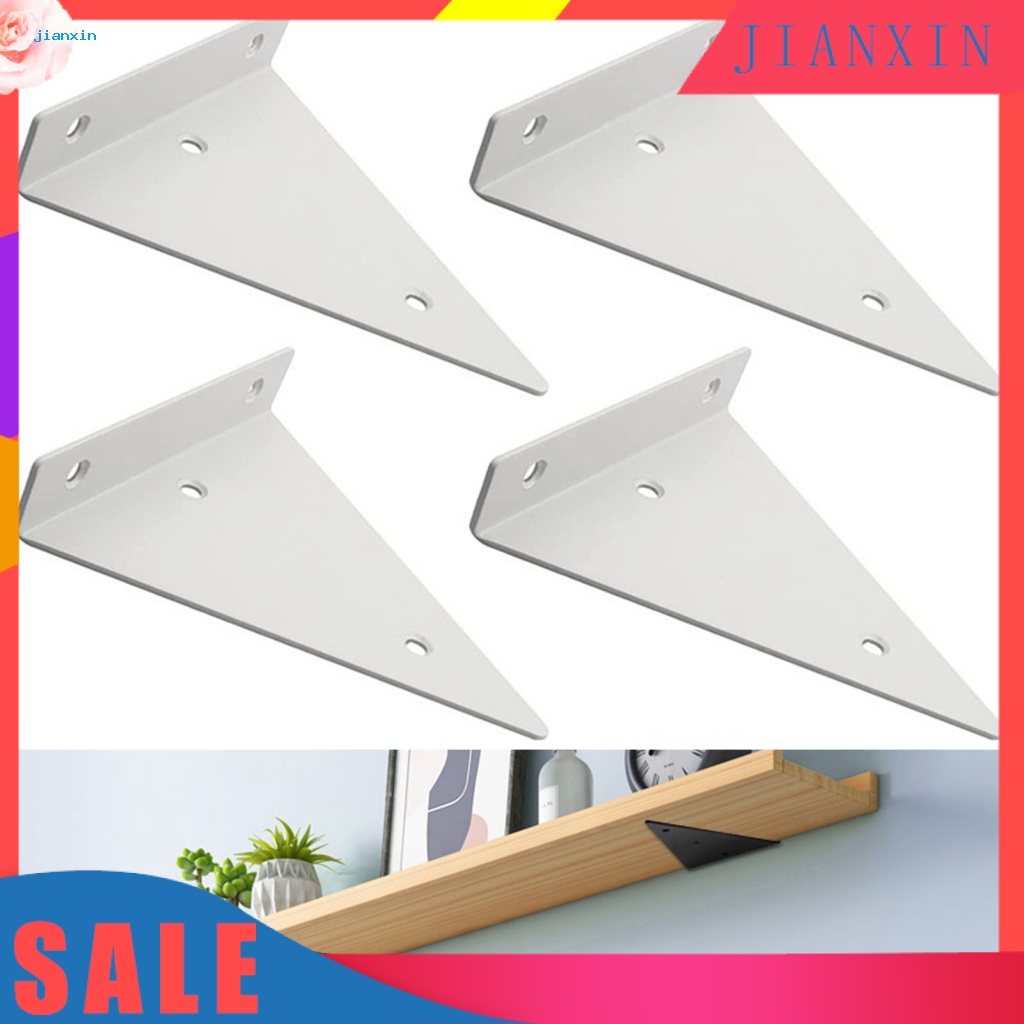1 Set Sturdy Hidden Shelf Bracket for Home Wall Mounted Triangle