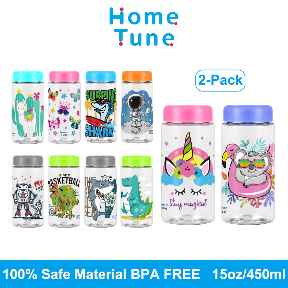 [2-Pack] small water bottle drinking water bottle bpa free water bottle ...