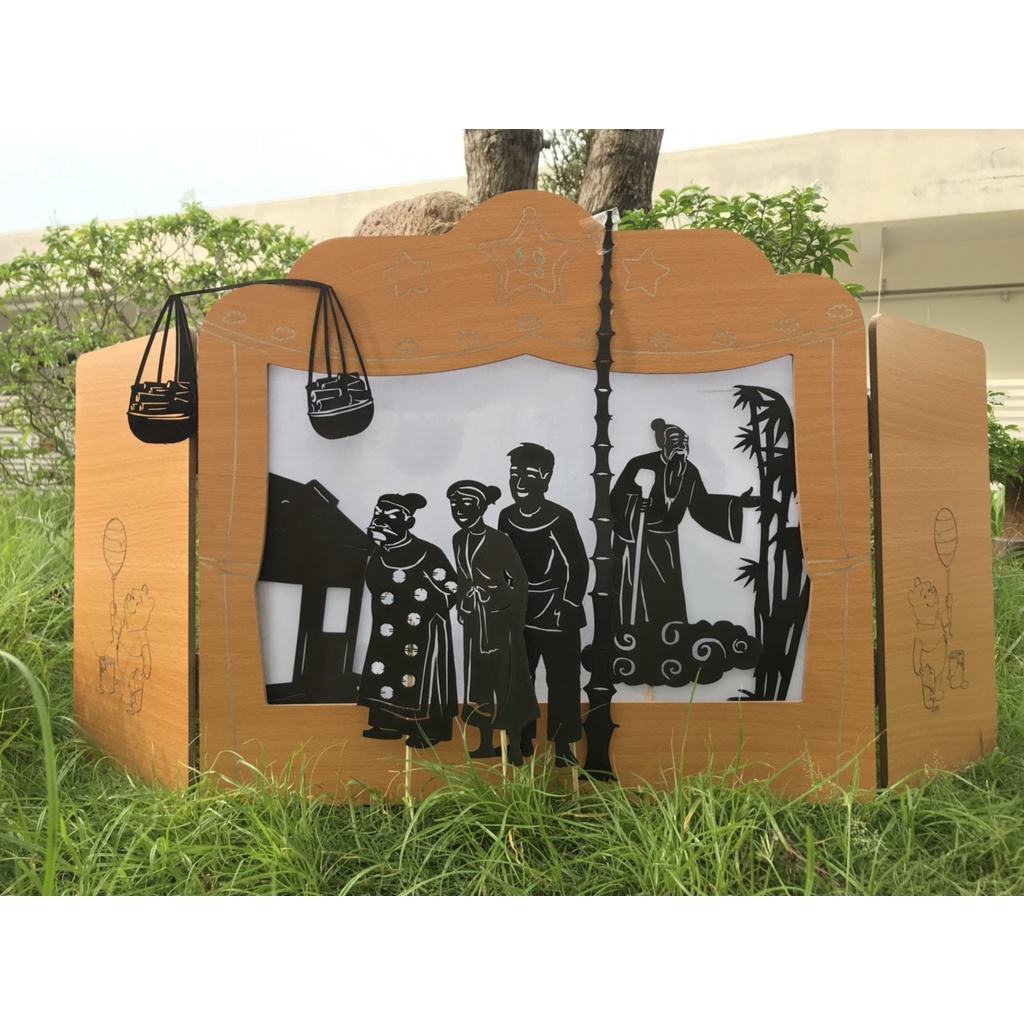 Colored puppets and shadow puppets from Hundred-Burned Bamboo Tree ...