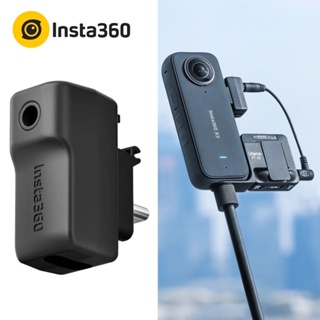 3.5mm Mic Adapter Charging Audio For Insta360 ONE X2/RS Camera