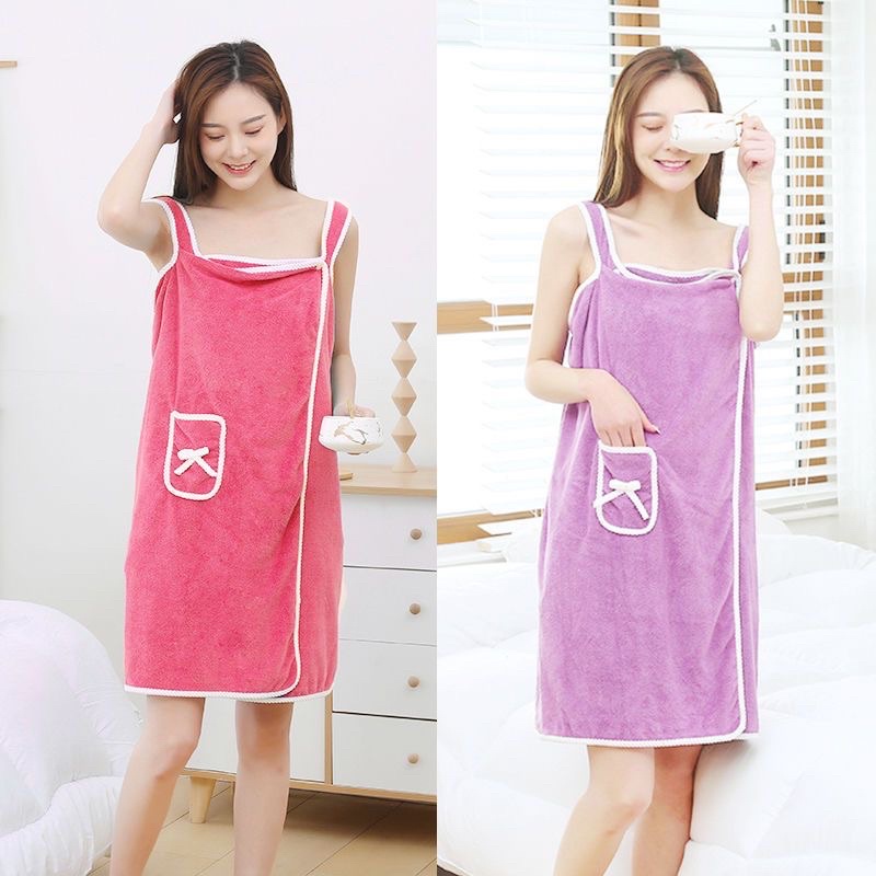 Wearable Bath Towel Superfine Fiber Soft and Absorbent beach Towel