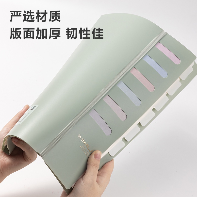 Nusign File Holder / Map Dokumen A4 6 Slot Muat Banyak Warna Pastel NS516 - Gambar 4