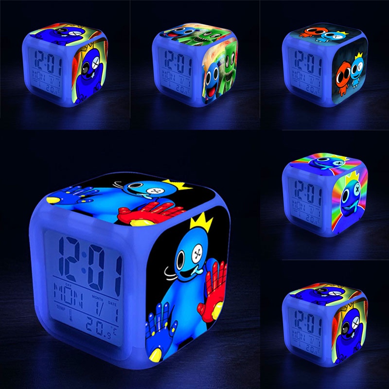 Roblox Rainbow Friends kids alarm clock alarm clock with speaker LED