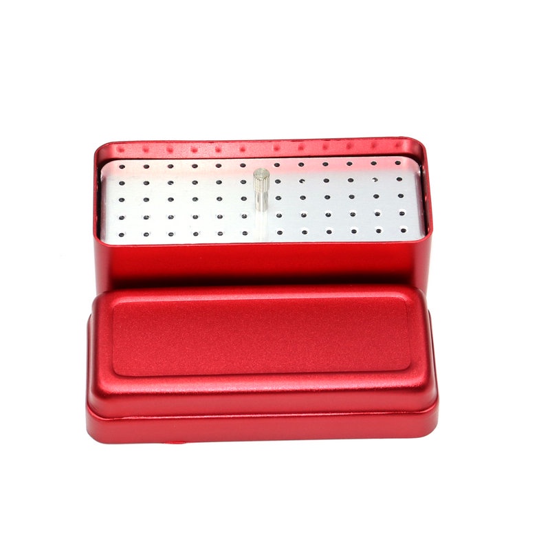 72 Holes Autoclave Aluminum Dental Bur Disinfection Box Sterilizer Case Burs Endo Files Holder Polishing Drill Holder I.484485574