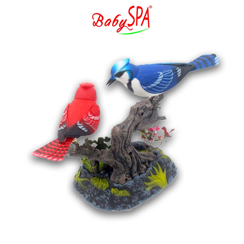 ♥♥♥ BabySPA BatteryOperated Birds Toys Simulated Induction Sound