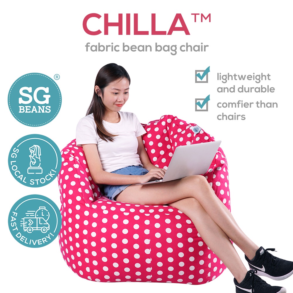 Chilla Fabric Bean Bag Durable Bean Bag Chair Quality Bean Bag Sofa by SG Beans (SG Ready
