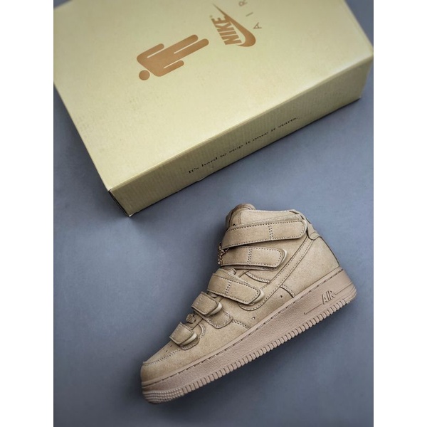 Nike air force hot sale 1 high top beige