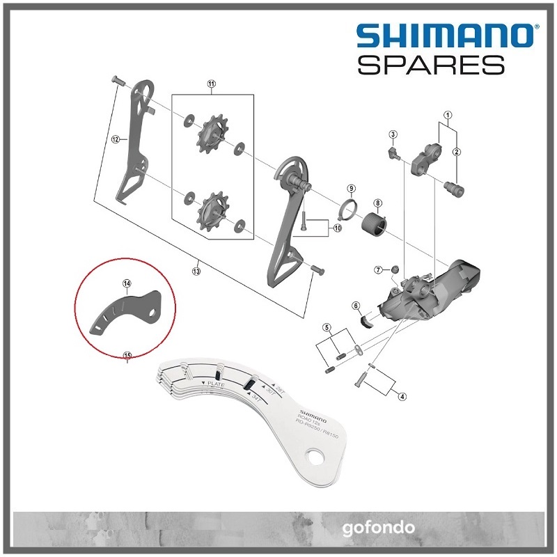 Shimano Dura Ace Di2 RD 9250 Ultegra 8150 Guide Wheel Adjustment