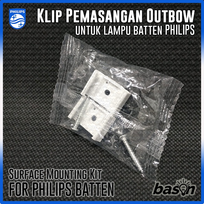 Plastic Clip for Batten LED Outbow Installation - Surface Mounting ...